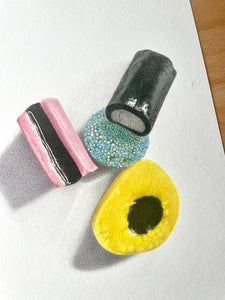 Liquorice Allsorts - Original Hand Drawing