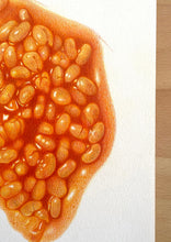 Load image into Gallery viewer, Baked Beans - Original Hand Drawing