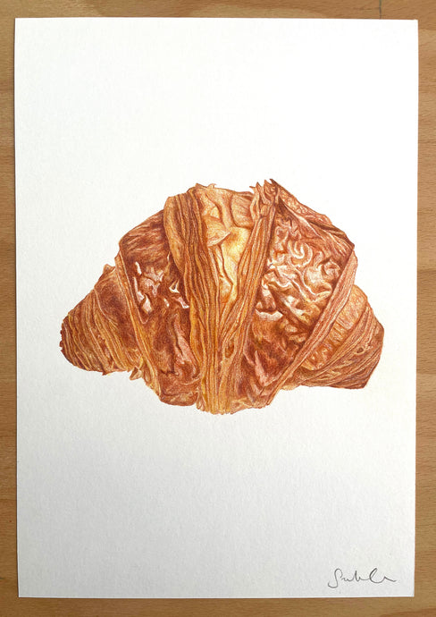 Croissant - Original Hand Drawing