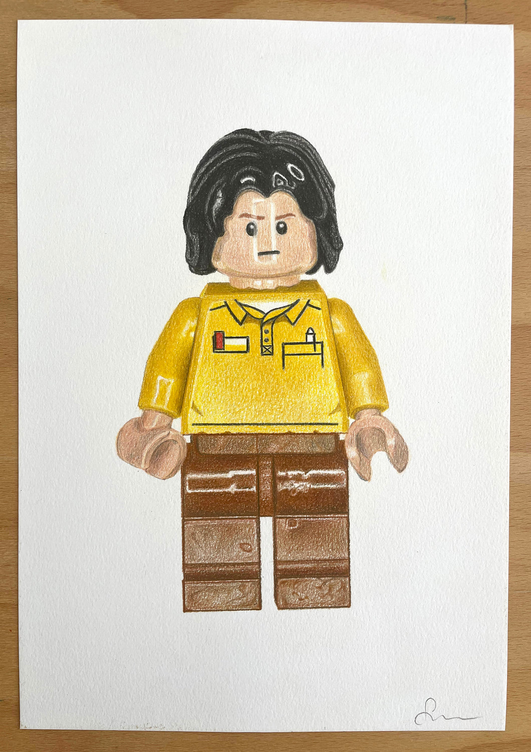 Lego Man - Original Hand Drawing