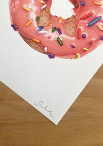 Glazed Donut - Original Hand Drawing