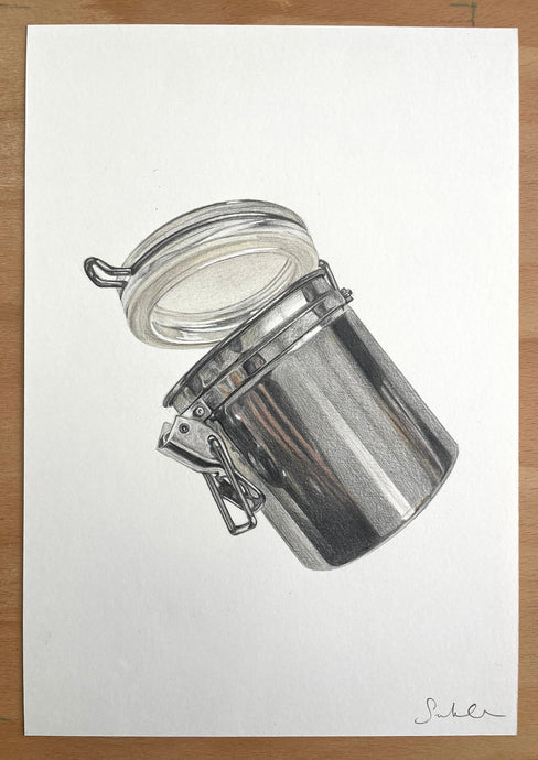 Steel Jar - Original Hand Drawing