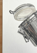 Load image into Gallery viewer, Steel Jar - Original Hand Drawing