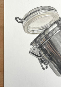 Steel Jar - Original Hand Drawing