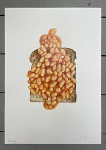 Beans on Toast - Original Hand Drawing.